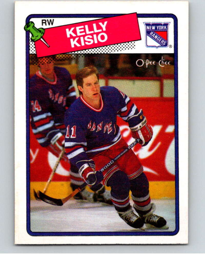 1988-89 O-Pee-Chee #143 Kelly Kisio New York Rangers V53893 Image 1