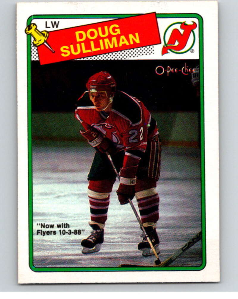 1988-89 O-Pee-Chee #172 Doug Sulliman New Jersey Devils V53917 Image 1