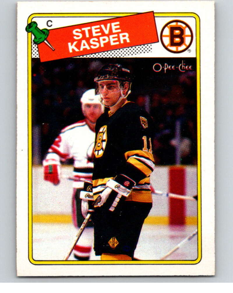 1988-89 O-Pee-Chee #176 Steve Kasper Boston Bruins V53919 Image 1