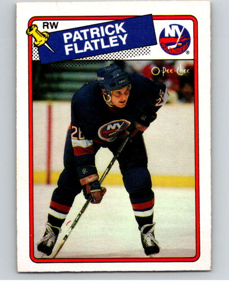 1988-89 O-Pee-Chee #191 Patrick Flatley New York Islanders V53924 Image 1