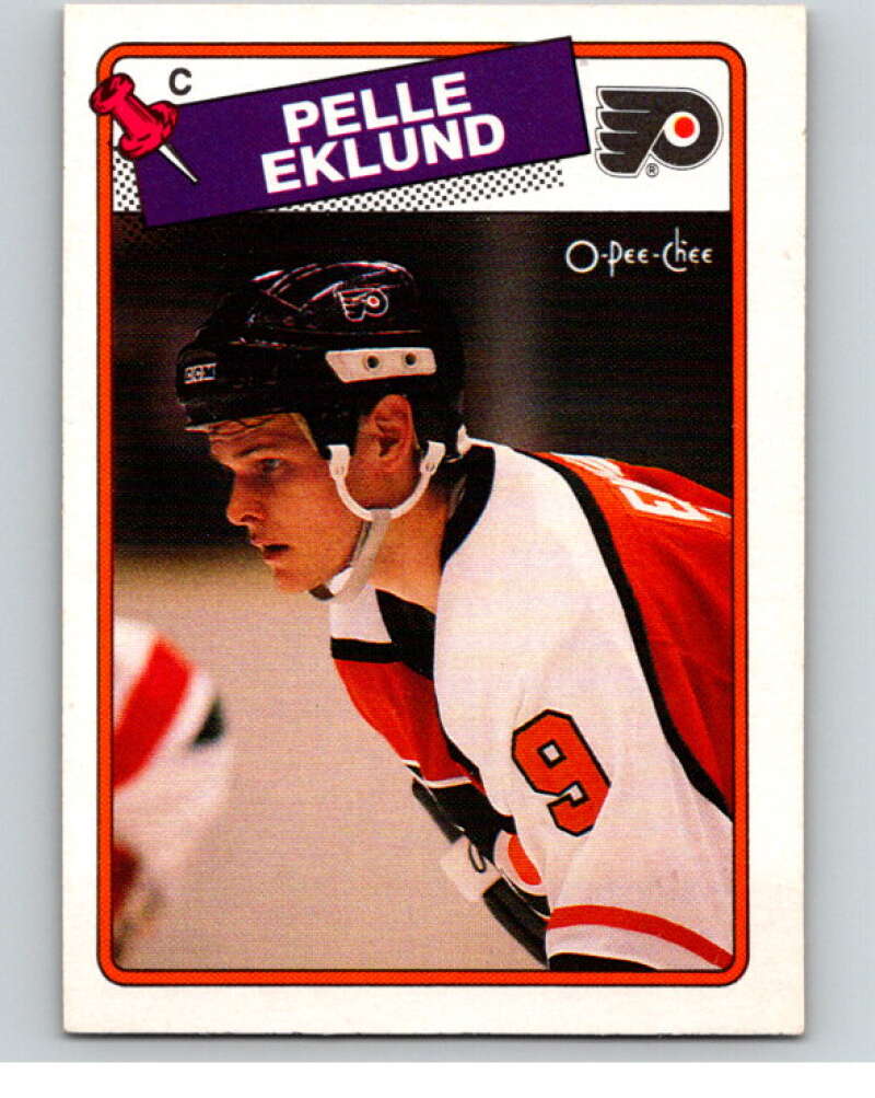 1988-89 O-Pee-Chee #211 Pelle Eklund Philadelphia Flyers V53931 Image 1