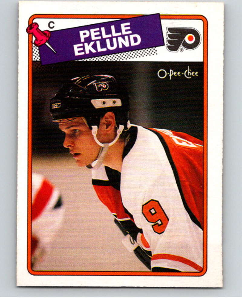 1988-89 O-Pee-Chee #211 Pelle Eklund Philadelphia Flyers V53932 Image 1