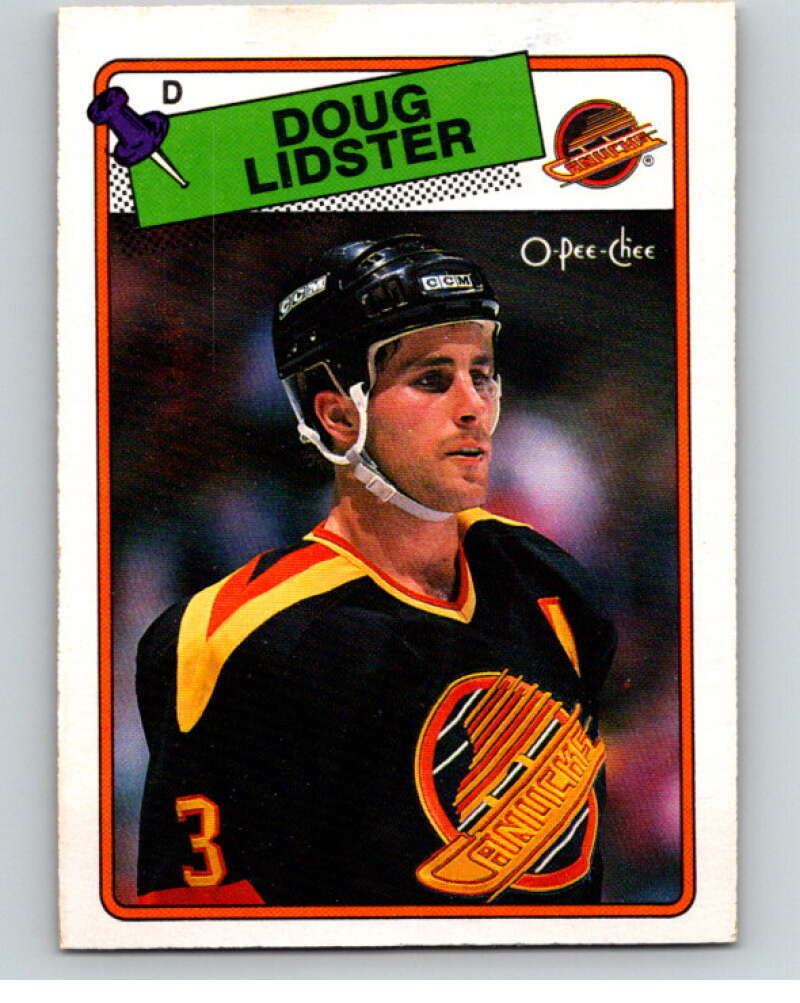 1988-89 O-Pee-Chee #228 Doug Lidster Vancouver Canucks V53939 Image 1