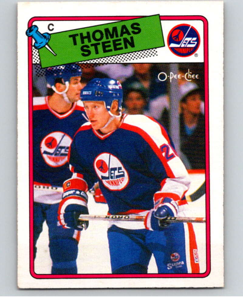 1988-89 O-Pee-Chee #254 Thomas Steen Winnipeg Jets V53957 Image 1