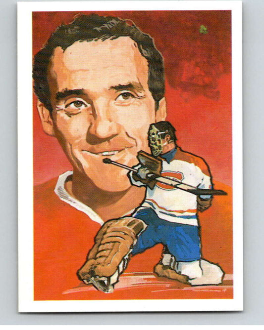 1987 Cartophilium Hockey Hall of Fame #76 Jacques Plante  V54038 Image 1