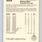 1987 Cartophilium Hockey Hall of Fame #229 Buck Boucher  V54191 Image 2