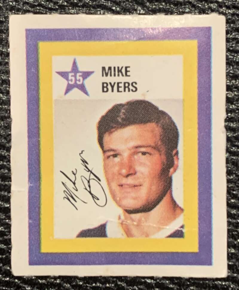 1970-71 Colgate Stamps #55 Mike Byers Los Angeles Kings V54229 Image 1