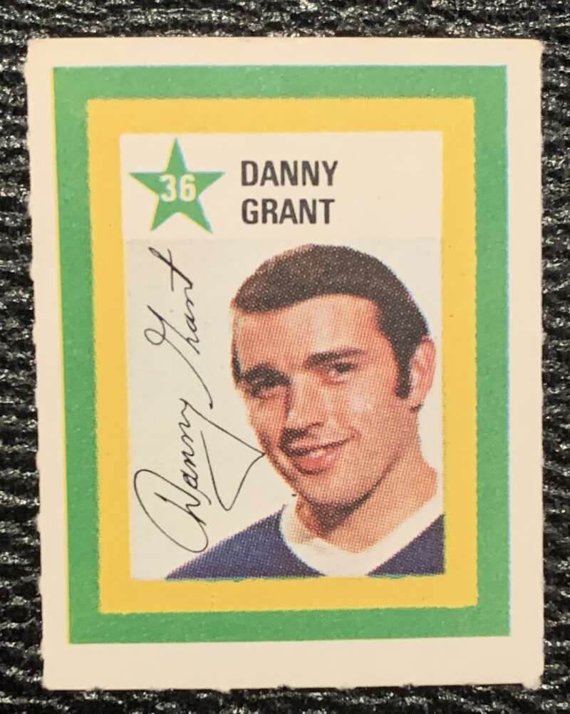 1970-71 Colgate Stamps #36 Danny Grant Minnesota North Stars V54235 Image 1