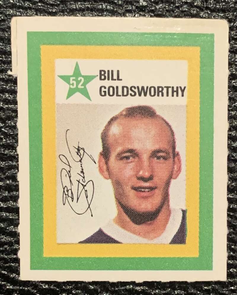 1970-71 Colgate Stamps #52 Bill Goldsworthy Minnesota North Stars V54237 Image 1