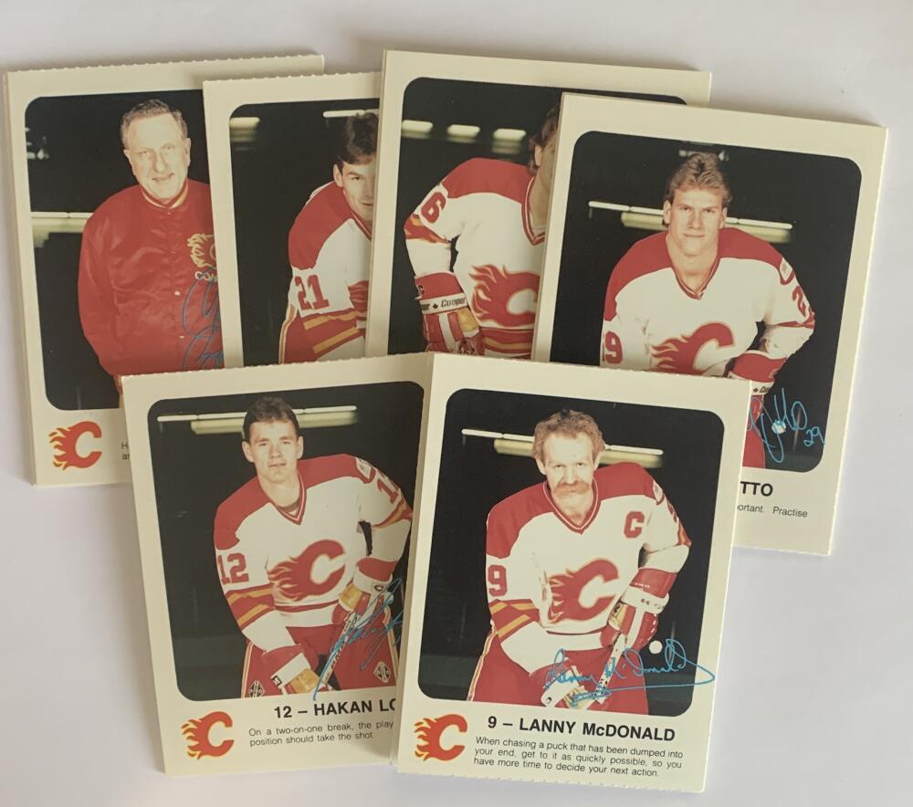 1986-87 Calgary Flames Red Rooster Complete Team Set 1-30 - V54252 Image 1