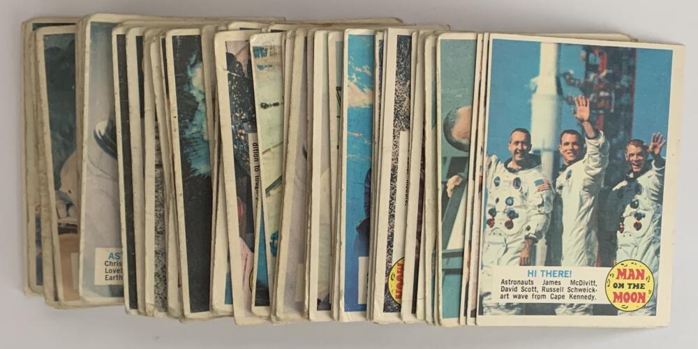 1969 Man On The Moon OPC Trading Cards Lot of 58 - Mixed Conditions - V54276 Image 1