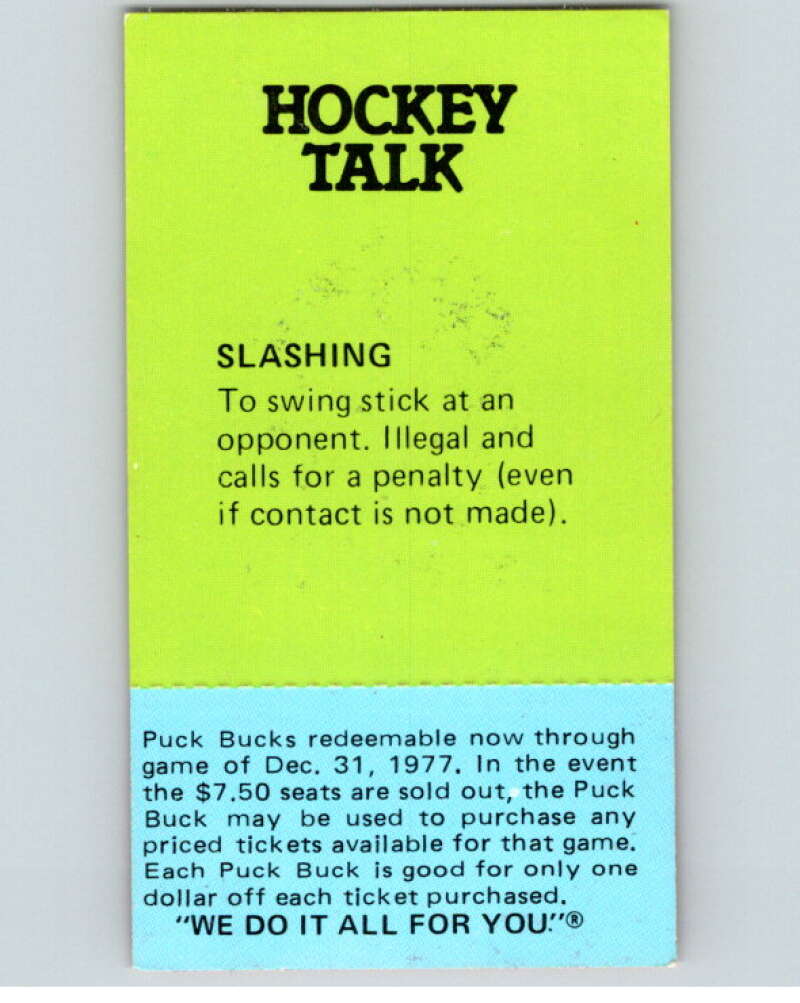 1977-78 McDonald's Puck Buck Hockey #26 Syl Apps V54280 Image 2