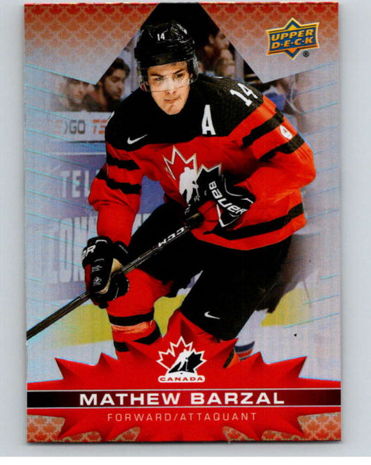 2021-22 Upper Deck Tim Hortons Team Canada  #6 Mathew Barzal   V52531 Image 1