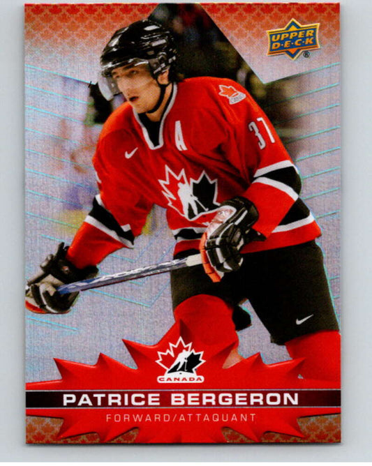2021-22 Upper Deck Tim Hortons Team Canada  #20 Patrice Bergeron    V52559 Image 1