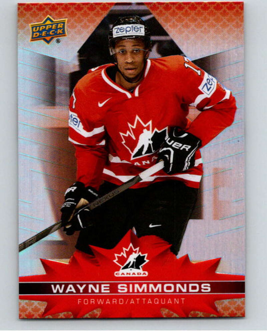 2021-22 Upper Deck Tim Hortons Team Canada  #22 Wayne Simmonds    V52564 Image 1