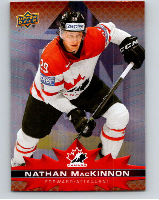 2021-22 Upper Deck Tim Hortons Team Canada  #31 Nathan MacKinnon    V52581 Image 1