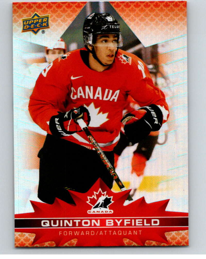 2021-22 Upper Deck Tim Hortons Team Canada #52 Quinton Byfield V52626 Image 1
