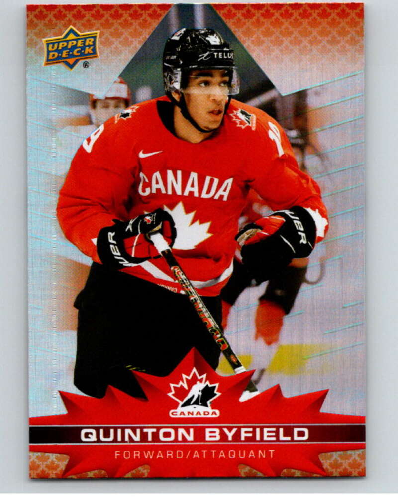 2021-22 Upper Deck Tim Hortons Team Canada #52 Quinton Byfield V52627 Image 1