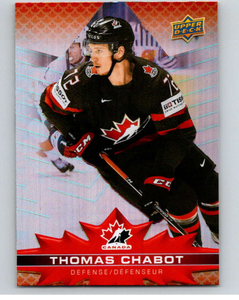 2021-22 Upper Deck Tim Hortons Team Canada #68 Thomas Chabot V52660 Image 1