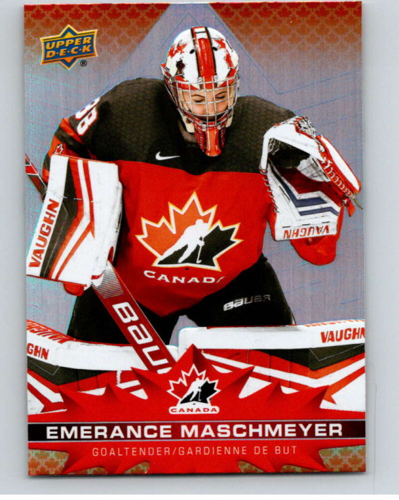 2021-22 Upper Deck Tim Hortons Team Canada #76 Emerance Maschmeyer V52677 Image 1