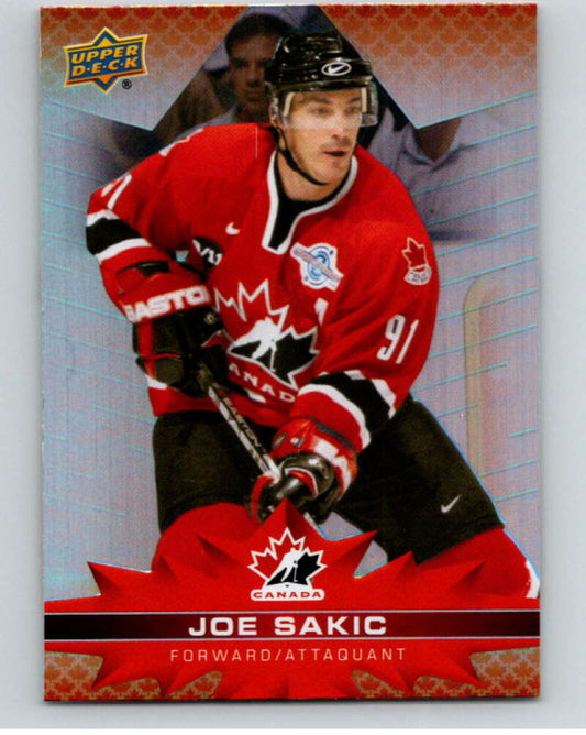 2021-22 Upper Deck Tim Hortons Team Canada  #92 Joe Sakic    V52711 Image 1