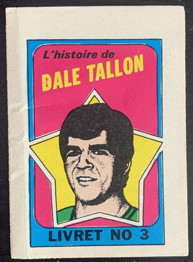 1971-72 O-Pee-Chee Booklets French #3 Dale Tallon V54301 Image 1