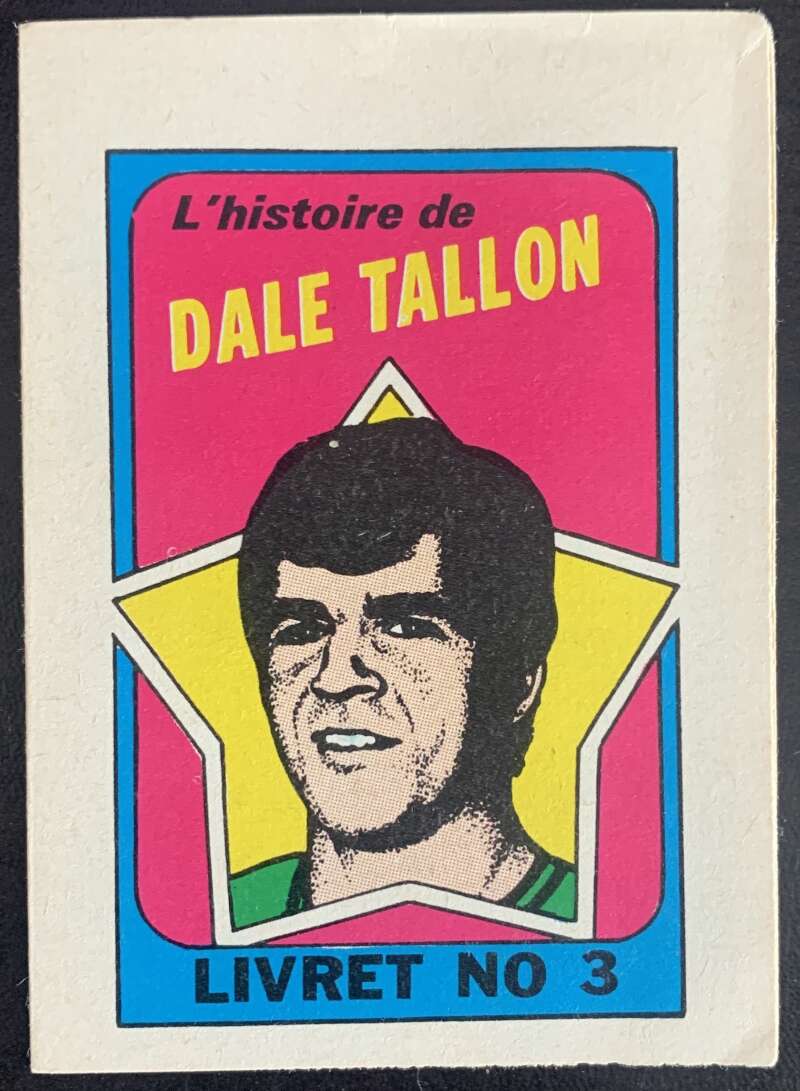 1971-72 O-Pee-Chee Booklets French #3 Dale Tallon V54302 Image 1