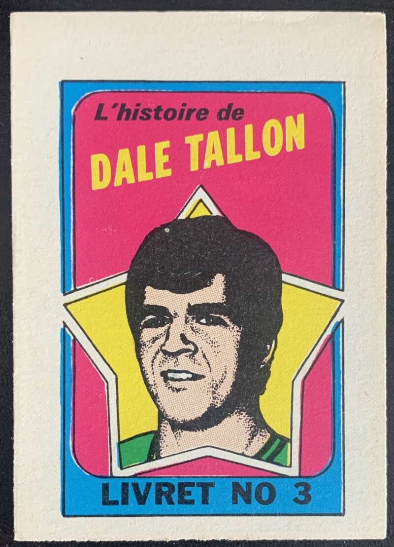 1971-72 O-Pee-Chee Booklets French #3 Dale Tallon    V54303 Image 1