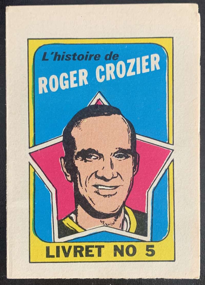 1971-72 O-Pee-Chee Booklets French #5 Roger Crozier V54306 Image 1