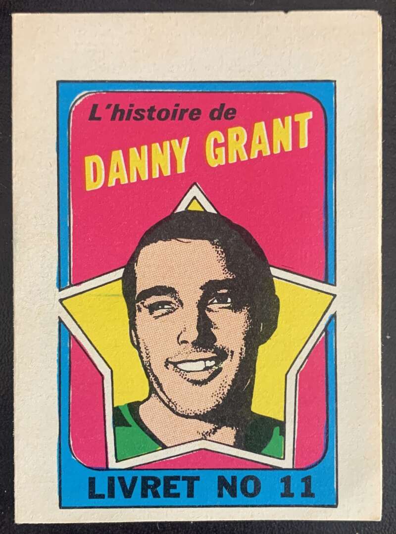 1971-72 O-Pee-Chee Booklets French #11 Danny Grant V54319 Image 1