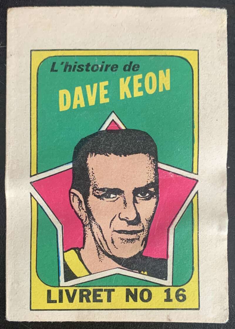 1971-72 O-Pee-Chee Booklets French #16 Dave Keon V54329 Image 1