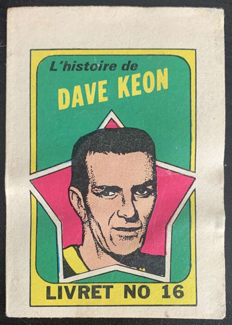 1971-72 O-Pee-Chee Booklets French #16 Dave Keon    V54329 Image 1