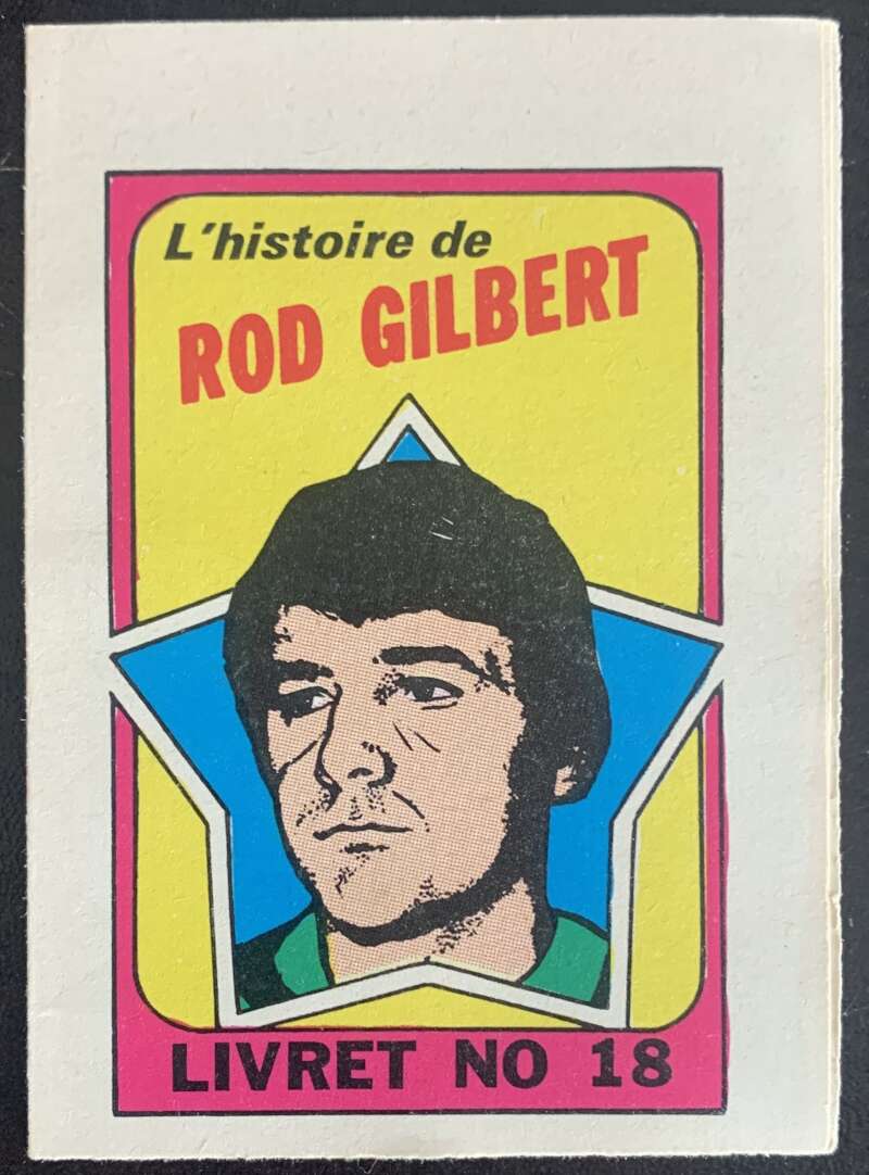1971-72 O-Pee-Chee Booklets French #18 Rod Gilbert V54335 Image 1