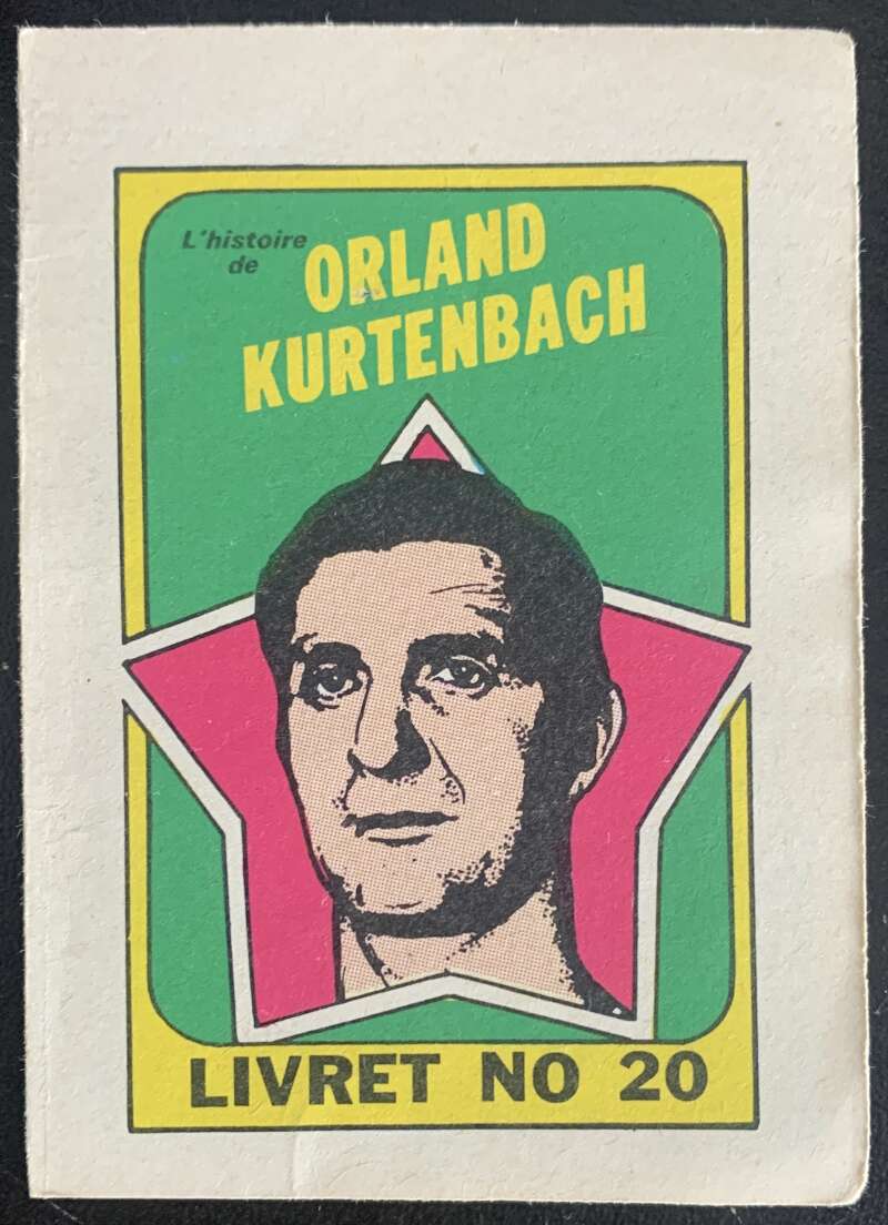 1971-72 O-Pee-Chee Booklets French #20 Orland Kurtenbach V54338 Image 1
