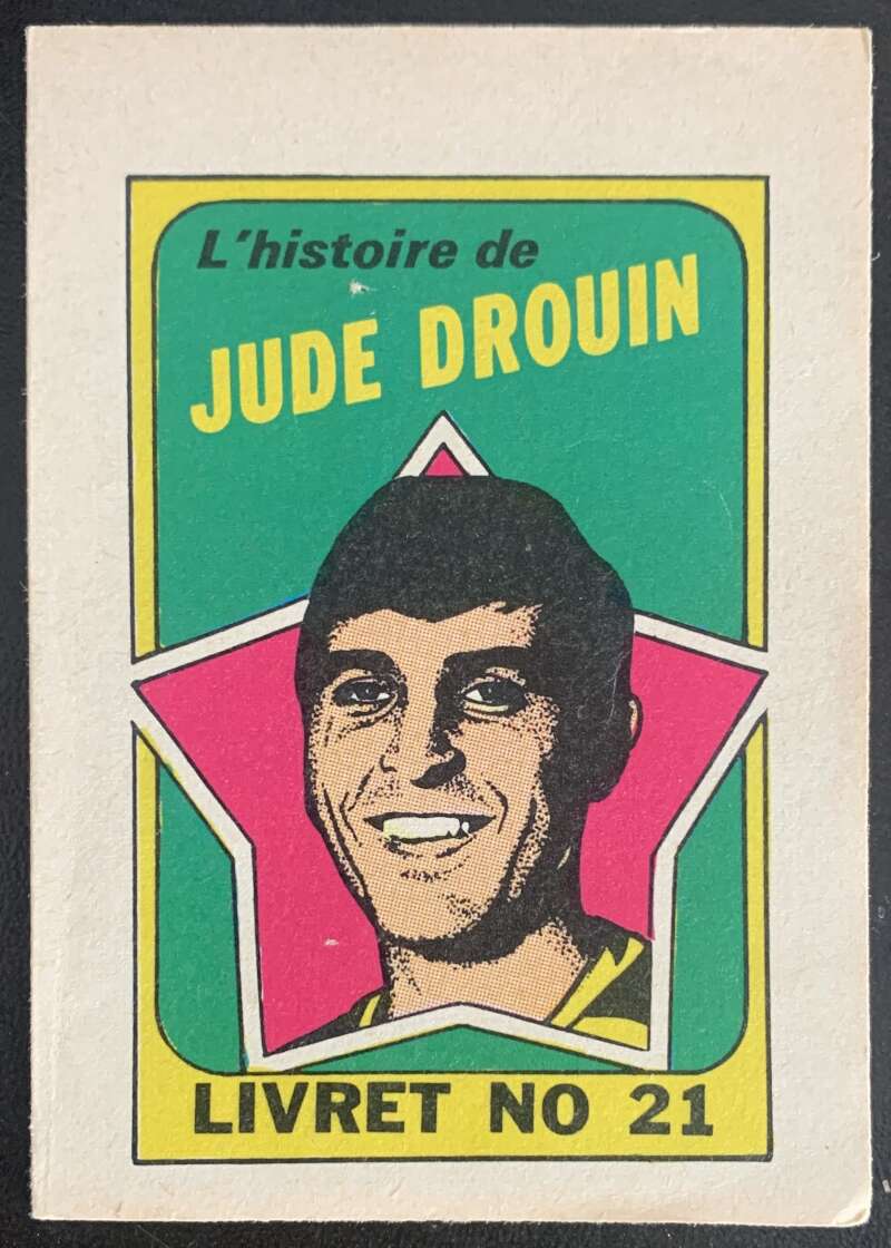 1971-72 O-Pee-Chee Booklets French #21 Jude Drouin V54340 Image 1