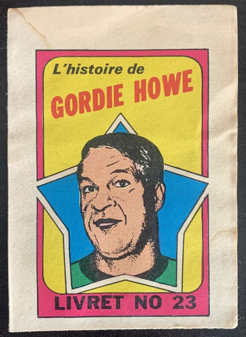1971-72 O-Pee-Chee Booklets French #23 Gordie Howe V54344 Image 1