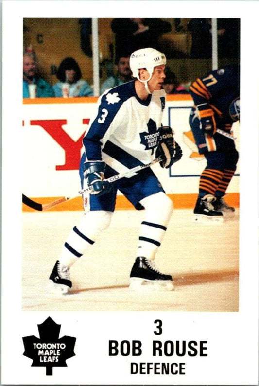 1990 Toronto Maple Leafs York Police Promo #2 Bob Rouse  V54345 Image 1