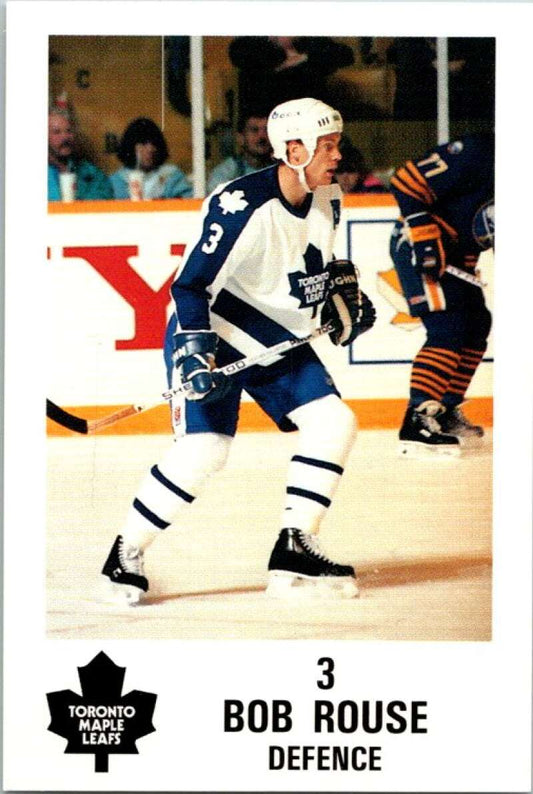 1990 Toronto Maple Leafs York Police Promo #2 Bob Rouse  V54346 Image 1