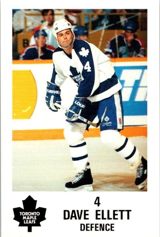 1990 Toronto Maple Leafs York Police Promo #4 Dave Ellett  V54347 Image 1