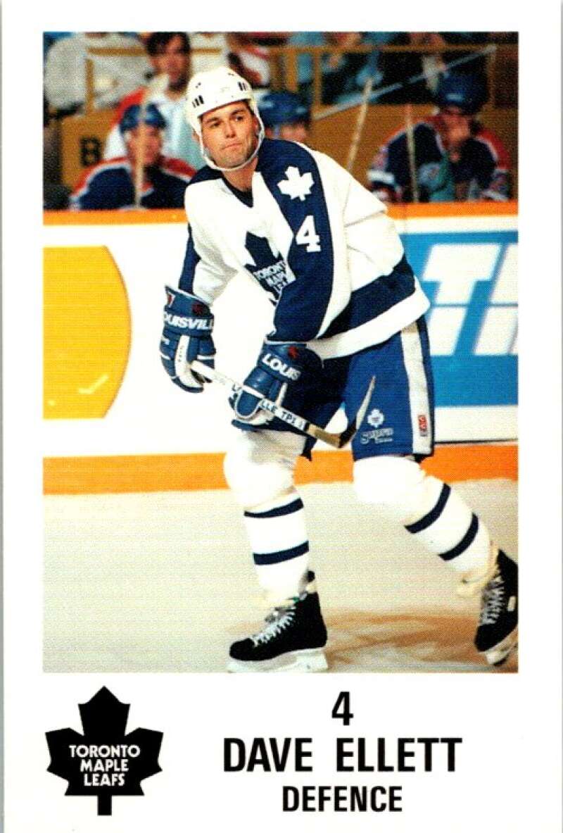 1990 Toronto Maple Leafs York Police Promo #4 Dave Ellett V54347 Image 1