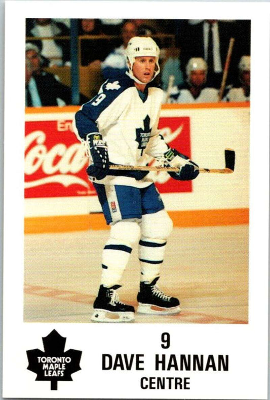 1990 Toronto Maple Leafs York Police Promo #9 Dave Hannan  V54348 Image 1