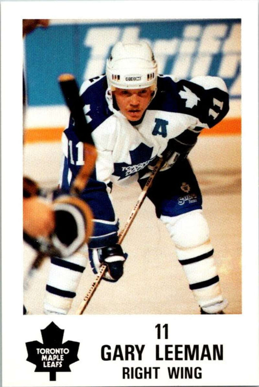 1990 Toronto Maple Leafs York Police Promo #11 Gary Leeman  V54350 Image 1