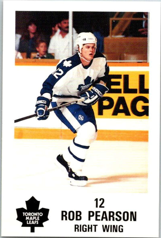 1990 Toronto Maple Leafs York Police Promo #12 Rob Pearson  V54352 Image 1