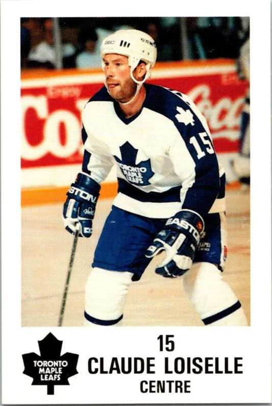1990 Toronto Maple Leafs York Police Promo #15 Claude Loiselle  V54354 Image 1