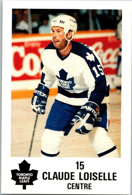 1990 Toronto Maple Leafs York Police Promo #15 Claude Loiselle  V54355 Image 1