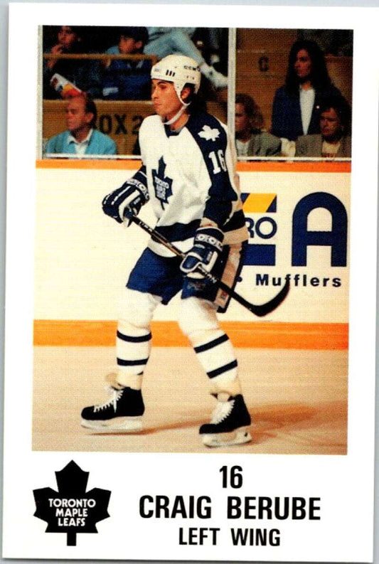 1990 Toronto Maple Leafs York Police Promo #16 Craig Berube  V54356 Image 1