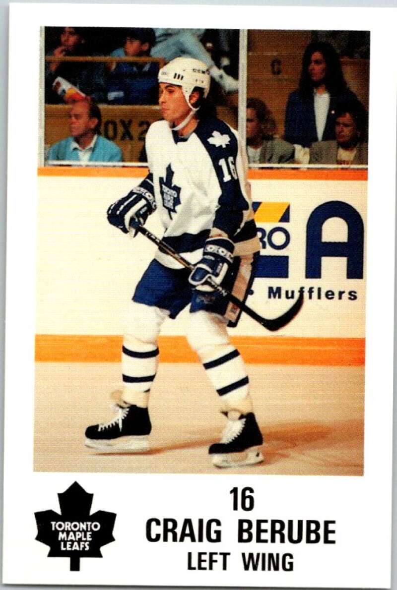 1990 Toronto Maple Leafs York Police Promo #16 Craig Berube V54356 Image 1