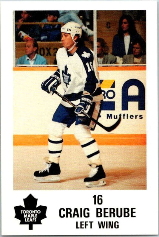 1990 Toronto Maple Leafs York Police Promo #16 Craig Berube  V54357 Image 1