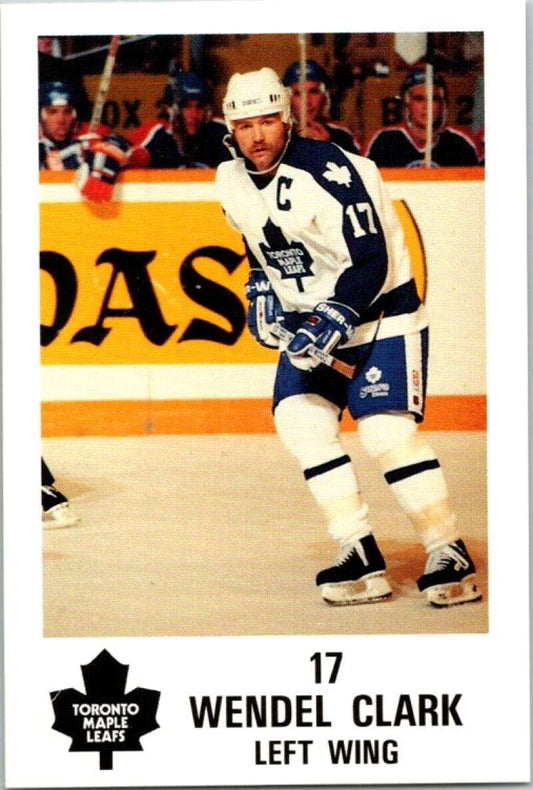 1990 Toronto Maple Leafs York Police Promo #17 Wendel Clark  V54358 Image 1