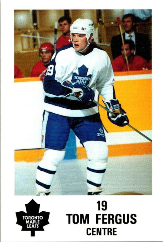 1990 Toronto Maple Leafs York Police Promo #19 Tom Fergus  V54361 Image 1